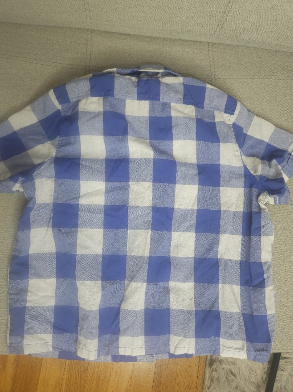 Children's Place Blue and White Gingham Short Pajama Set - Picture 5 of 5